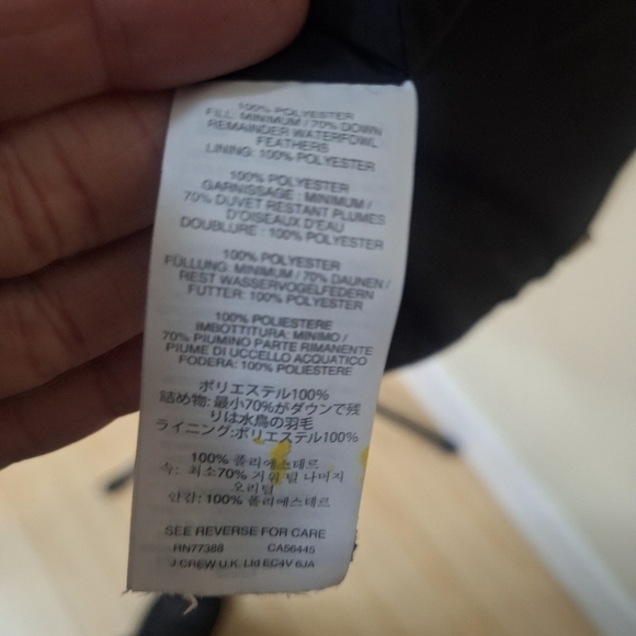 J.CREW Excursion Quilted Down Puffer Vest Size S - Picture 7 of 8